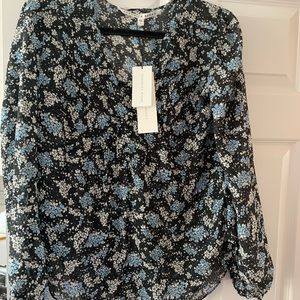 Veronica Beard floral blouse